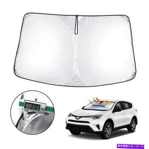 TVF[h JX^tBbgg^RAV4 13-18^ԃtgKXAOubNJo[oCU[ Custom Fit Toyota RAV4 13-18 Large Car Windshield Sun Shade UV Block Cover Visor