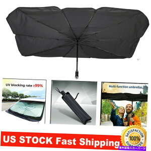 TVF[h J[SUV܂肽݉\ȃtgtgKXTVF[hPUVoCU[Jo[57 "x 31" Car & SUV Foldable Front Windshield Sun Shade Umbrella UV Visor Cover 57" x 31"