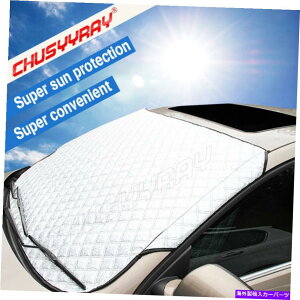 TVF[h J[tgAtgKXTV[hV[hJo[gbNpSUV܂肽݉\ Car Front Rear Windshield Window Sun Shade Shield Cover for Trucks SUV Foldable