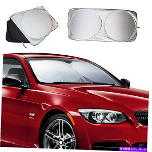 TVF[h 2PCSJ[tgKXTVF[hoCU[tH[h\UVTVF[hveN^[59''X27.6 '' 2PCS Car Windshield Sun Shade Visor Foldable UV Sunshade Protector 59''x27.6''