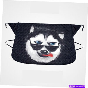 TVF[h Ԃ̃tgKXAUVveN^[܂肽ݎEBhEoCU[T[}V[h Car Windshield Sun Shade UV Protector Foldable Window Visor Thermal Shield Dog