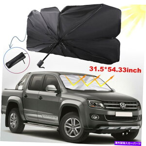 TVF[h 31.5*54.33INCHԃtgKXA̓A܂肽݉\ȎPtgEBhEJo[ 31.5*54.33inch Car Windshield Sun Shade Foldable Umbrella Front Window Cover
