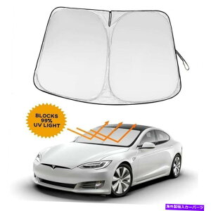TVF[h eXf3/y/^ԃtgKXA/UVubNJo[oCU[ For Tesla Model 3/Y/Large Car Windshield Sun Shade/UV Block Cover Visor Screen