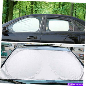 TVF[h 6xtgKXV[hubNJo[ˎԂ̑̓A܂肽ݐ܂肽 6x Windshield Shield Block Cover Reflective Car Window Sun Shade Foldable