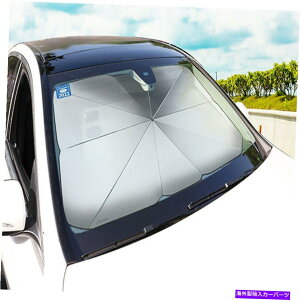 TVF[h ܂݉\ȃtgUPF50+𔽎˂tgKXUV̎Ԃ̎P̓ÃJo[ Car Umbrella Sun Shade Cover for Windshield UV Reflecting Foldable Front UPF50+