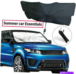 TVF[h ܂肽݉\ȎԂ̑zVF[htgKXTVF[htgEBhEJo[oCU[UVP Foldable Car Sun Shade Windshield Sunshade Front Window Cover Visor UV Umbrella