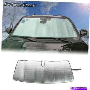 TVF[h tgEBhETVF[h܂肽ݎToCU[Ă~2017Nȏ4runner T Front Window Sun Shade Foldable Sun Visor Sunscreen for 2017+ 4Runner t