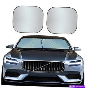 サンシェード フロントウィンドウブロック用の2パック折りたたみ車フロントガラス日陰紫外線 2 Pack Foldable Car Windshield Sun Shade for Front Window Blocks UV Rays