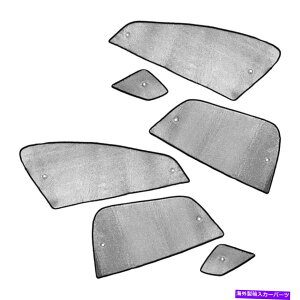 TVF[h 6PCԂ̍ƉE̎Op`̑TVF[hJo[eXfSɃtBbg 6pc Car Left & Right Side Triangle Window Sunshade Cover Fit For Tesla Model S