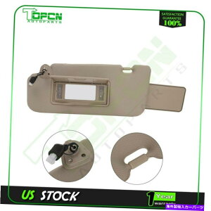 サンシェード 日産ムラーノ2006-2008サンバイザーベージュHihg品質 +ランプLHドライバーサイド Fits Nissan Murano 2006-2008 Sun Visor Beige Hihg Quality +Lamp LH Driver side