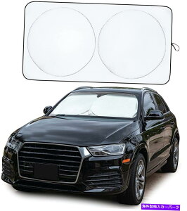 サンシェード 紫外線のための自動車フロントガラスの日陰 Car Windshield Sun Shade with Storage Pouch Material Car Sun Visor for UV Rays