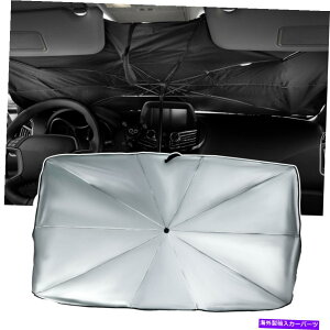 TVF[h ܂肽݉\ȎԂ̃tgKXTVF[hPtgKXoCU[ubNUVJo[56 " Foldable Car Windshield Sun Shade Umbrella Windscreen Visor Block UV Cover 56"