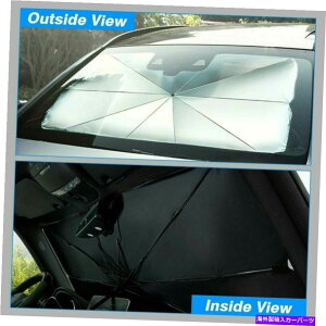TVF[h Ԃ̎P̌`TVF[hp\I[gtgEBhETVF[hJo[A`UV Car Umbrella Shape Sun Shade Parasol Auto Front Window Sunshade Covers Anti UV