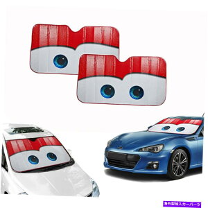 TVF[h ̖ڃI[gtgtgKXJ[TVF[hToCU[u[ACX130x70 Cartoon Eyes AUTO Front WINDSCREEN Car Sun shade Sun Visor-BLUE eyes SUV 130x70