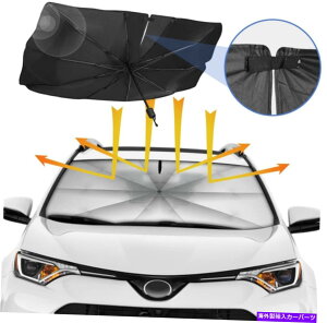 TVF[h Z_SUVԂ̃TVF[htgKXOƃq[goCU[ubN Sedan SUV Car Sun Shade for Windshield UV Rays and Heat Visor Black