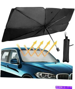 TVF[h ܂肽݉\ȎԂ̃tgKXTVF[hJo[PtgEBhEoCU[TVF[h Foldable Car Windshield Sunshade Cover Umbrella Front Window Visor Sun Shade A