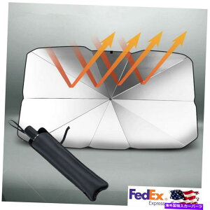 TVF[h |[^u49*26C`̎ԃtgKXTVF[hی܂肽ݎP̃Jo[ Portable 49*26 Inch Car Windshield Sun Shade Protection Folding Umbrella Cover