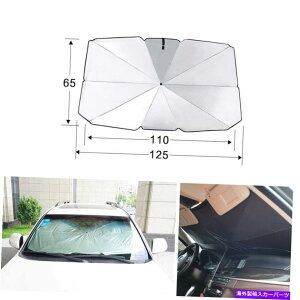 TVF[h 1xP̐LkX^CA`EuTVF[hoCU[Jo[J[tgKX̃Jo[ 1x Umbrella Telescopic Style Anti-UV Sun Shade Visor Cover For Car Windshield