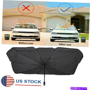 TVF[h UVtgKXTVF[hoCU[P܂肽݃Jo[57*31C`jo[T Car UV Windshield Sun Shade Visor Umbrella Folding Cover 57*31 inches Universal