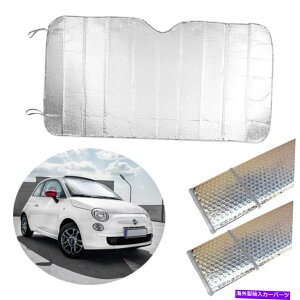 TVF[h I[gJ[TVF[h܂肽ݎToCU[tgEBhV[hAEBhEVo[2PC Auto Car Sun Shade Foldable Sun Visor Front Wind Shield Rear Window Silver 2Pc