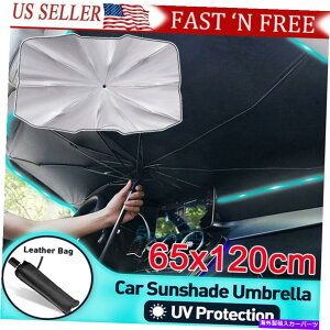 TVF[h J[TVF[htgKXTVF[htgEBhEJo[oCU[܂肽݉\UVP Car Sun Shade Windshield Sunshade Front Window Cover Visor Foldable UV Umbrella