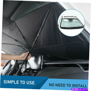 TVF[h Ԃ̐܂肽ݎTVF[hPtgKXJo[oCU[gbNSUVpUVveN^[ Car Foldable Sunshade Umbrella Windshield Cover Visor UV Protector For Truck SUV