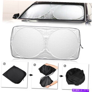 TVF[h J[tgUVubNtgKXEBhETVF[hToCU[tH[hJo[veN^[ Car Front UV Block Windshield Window Sun Shade Sun Visor Folding Cover Protector