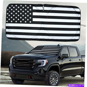 TVF[h ANZT[J[tgKXA̓AAJtbOV[hJo[oCU[ For Ram Accessories Car Windshield Sun Shade US American Flag Shield Cover Visor