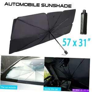 TVF[h ܂肽݉\ȎԂ̃tgKXTVF[htgEBhEJo[oCU[TVF[hPč Foldable Car Windshield Sunshade Front Window Cover Visor Sun Shade Umbrella US