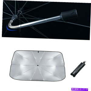 TVF[h Ԃ̃tgKXTVF[hPoCU[܂肽݉\UVP̓Ă~߃Lbg Car Windshield Sunshade Umbrella Visor Foldable UV Umbrella Sun Protection Kit