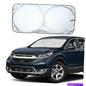 �T���V�F�[�h �����|�[�`���ϋv���̂���240T�ޗ��T���o�C�U�[��������Ԃ̃t�����g�K���X���A�B Car Windshield Sun Shade with Storage Pouch Durable 240T Material Car Sun Visor.�y���s�A���i�z