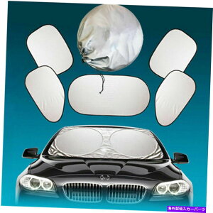 TVF[h 6x܂肽ݎTVF[hgbNJ[EBhEEBhV[hoCU[ubNJo[UVی 6x Foldable Sun Shade Truck Car Window Windshield Visor Block Cover UV Protect