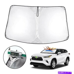TVF[h JX^tBbgg^nC_[J[tgKXAOq[gubNJo[oCU[ Custom Fit Toyota Highlander Car Windshield Sun Shade UV Heat Block Cover Visor