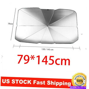 TVF[h 57 "x31"Ԃ̐܂肽ݎTVF[hPTVF[hoCU[܂肽ݎJo[ 57"x31" Car Foldable Sun Shade Umbrella Windshield Sunshade Visor Folding Cover