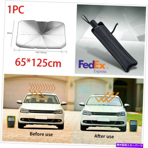TVF[h 49 "*26"jo[TJ[SUVtgKXTVF[hoCU[P̐܂肽ݎ-US 49"*26" Universal Car SUV Windshield Sun Shade Visor Umbrella Folding Cover -US