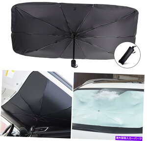 TVF[h ܂肽݉\ȎԂ̃tgKXToCU[Jo[TVF[hPtgEBhEUVubN Foldable Car Windshield Sun Visor Cover Sunshade Umbrella Front Window UV Block