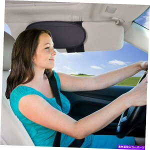 TVF[h Ԃ̃oCU[TVF[hGNXe_[ԗp̓Ă~߃ogbNXCo[ Vehicle Visor Sunshade Extender Sun Blocker for Cars Vans Trucks Sliver