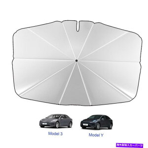TVF[h eXf3/ŷ߂̃J[TVF[hJo[܂肽݉\ȃtgKXTVF[hP Car Sun Shade Cover Foldable Windshield Sunshade Umbrella for Tesla Model 3/Y