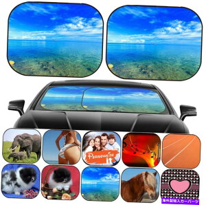 TVF[h tgKX̂߂̓A2PCjo[TtBbg摜28537186??GhO[̊C Sun Shade for Windshield 2 pc Universal Fit Image 28537186 Sea of emerald green