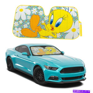 TVF[h ܂肽݉\ȃfUCJ[EBhETVF[hI[goCU[tgKXgDC[eB[o[hfUC Foldable Design Car Window Sun Shade Auto Visor Windshield Tweety Bird Design