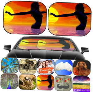 �T���V�F�[�h �Ԃ̃t�����g�K���X�̃T���V�F�[�h2 PC���j�o�[�T���t�B�b�g�C���[�W291003�ŋ����\������Ă��܂� Sun Shade for Car Windshield 2 pc Universal Fit Image 291003 at sea highlighted�y���s�A���i�z