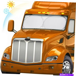 �T���V�F�[�h 2IN1�Z�~�g���b�NWindowsHield Sun Shade Side Windo 2in1 Semi-Truck Windowshield Sun Shade Side Window Anti UV Visor Cover For Volvo�y���s�A���i�z