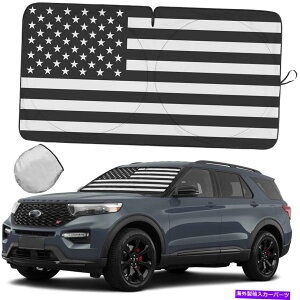 TVF[h W[vANZT[J[tgKXTVF[hEBhEAJtbOJo[oCU[p For Jeep Accessories Car Windshield Sun Shade Window American Flag Cover Visor