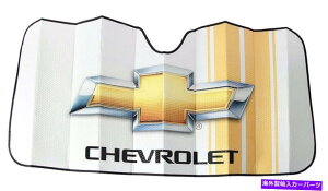 TVF[h V{[{E^C[XXgCvJ[gbNtgtgKXAR[fBI܂肽ݓA Chevy Bowtie Race Stripes Car Truck Front Windshield Accordion Folding Sun Shade