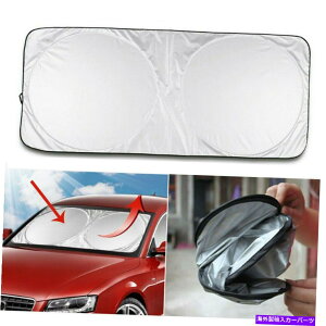 TVF[h J[tgAtgKX܂肽ݎTVF[hV[hJo[oCU[UVیubN Car Front Rear Windshield Foldable Sun Shade Shield Cover Visor UV Protect Block