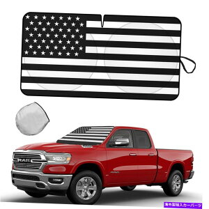 TVF[h _bWJ[tgKXA̓AAJq[gubNJo[oCU[p For Dodge Car Windshield Sun Shade Window American Flag Heat Block Cover Visor