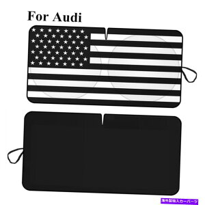TVF[h AEfBANZT[̏ꍇA͑^Ԃ̃tgKXTVF[hV[hJo[oCU[ For Audi Accessories US Flag Large Car Windshield Sun Shade Shield Cover Visor