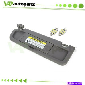 TVF[h hCo[06-08z_VrbN̂߂ɃAgX_[NO[ToCU[܂~[Cgt[ Driver Left Atlas Dark Gray Sun Visor For 06-08 Honda Civic W/Mirror Light Free