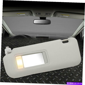 TVF[h 10-15̃}c_CX-9 OEX^ChCo[TChToCU[TVF[htTVF[hCgO[ FOR 10-15 MAZDA CX-9 OE STYLE DRIVER SIDE SUN VISOR SUNSHADE W/VANITY LIGHT GRAY