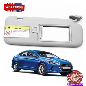 TVF[h q_CEGgL2016-2019̋̉EȂDF̃ToCU[ Grey Sun Visor With Mirror Right Passenger Side for Hyundai Elantra AD 2016-2019